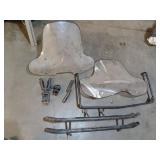 Set of ATV Windshields and Gun Mount, rear bumper, dss