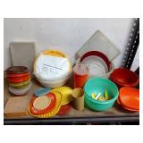 Large Assortment of Vintage Tupperware Containers with Lids
