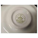 Set of Independence Ironstone Dinnerware Collection, Pink and Floral Pattern