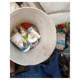 Assorted Pet Supplies Including Chains, Leashes, and Accessories