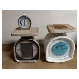 Set of 2 Vintage Pelouze Scales - Freezer Thermometer & Ice Cream Scale