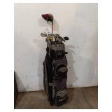 Complete Set of Golf Clubs with Powerbilt Bag