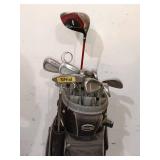 Complete Set of Golf Clubs with Powerbilt Bag
