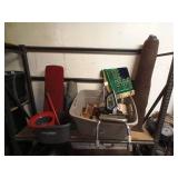 Assorted Household Items Including O-Cedar Mop and Hamilton Beach Iron