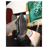 Assorted Household Items Including O-Cedar Mop and Hamilton Beach Iron