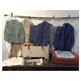 U.S. Air Force Vintage Uniform Set with Travel Trunks and Memorabilia