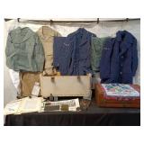 U.S. Air Force Vintage Uniform Set with Travel Trunks and Memorabilia