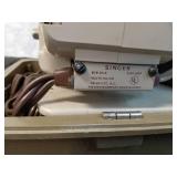 Vintage Singer Sewing Machine Model BZ6 60-8 with Case and Pedal