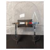 Harley Davidson Clear Motorcycle Windshield with Chrome Hardware and windshield bag
