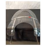 Harley Davidson Clear Motorcycle Windshield with Chrome Hardware and windshield bag