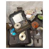 Collection of Mixed CDs and Cassettes in Wooden Box