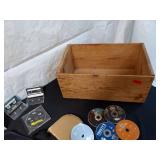 Collection of Mixed CDs and Cassettes in Wooden Box