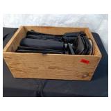 Collection of Mixed CDs and Cassettes in Wooden Box