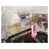 Vintage Music and Audio Collection with Speakers and Accessories