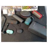 Vintage Music and Audio Collection with Speakers and Accessories