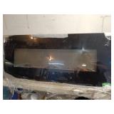 Electric Wall-Mounted Fireplace with 50-inch Display