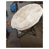 Collection of Garage Items: Folding Chairs, Bicycles, and Hand Trucks