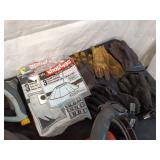 Collection of Garage Items: Folding Chairs, Bicycles, and Hand Trucks