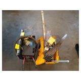 Assorted Hand Tools with Yellow Toolbox