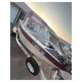 1996 Crestliner Sportfish 17.5' Aluminum Boat & Spartan Trailer