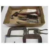 Clamps, Steel Brushes, Soapstone