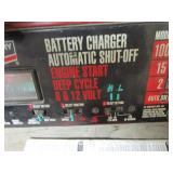 Battery Charger, Bottle Jacks, Tachometer