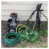Craftsman High Pressure Washer 1400 PSI 3HP with Attachments and New Garden Hose Model 580.741700 Serial #1391564 GPM 2.0