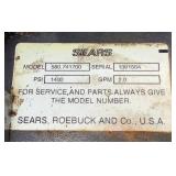 Craftsman High Pressure Washer 1400 PSI 3HP with Attachments and New Garden Hose Model 580.741700 Serial #1391564 GPM 2.0