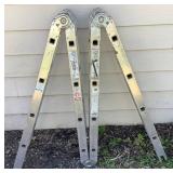 Ladder and 2 Wheel Dolly/4 Wheel Cart Lot