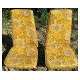 Four Vintage MCM Vinyl Virtue of California Dining Room High Back Chairs - Virtue Bros.