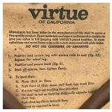 Four Vintage MCM Vinyl Virtue of California Dining Room High Back Chairs - Virtue Bros.