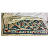 Vintage Quilt - 48" x 56" Hand Stitched