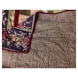 Vintage Machine Stitched Quilt 68" x 51"