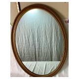 Vintage Oval Ornate Gold-Toned Mirror