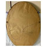 Vintage Oval Ornate Gold-Toned Mirror