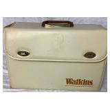 Vintage Watkins Case and Glass Bottles of Flavorings and Extracts