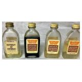 Vintage Watkins Case and Glass Bottles of Flavorings and Extracts