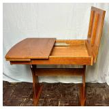 Handmade Puzzle/Craft Table with Silde Out Extension and Storage Cabinet