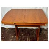 Handmade Puzzle/Craft Table with Silde Out Extension and Storage Cabinet