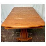 Handmade Puzzle/Craft Table with Silde Out Extension and Storage Cabinet