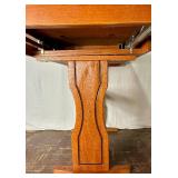 Handmade Puzzle/Craft Table with Silde Out Extension and Storage Cabinet