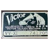 Antique Victor VV-XI 741705 Hand Crank Victorola Record Player Phonograph