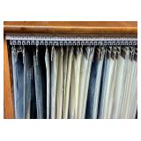 "The Collector" Pine Dual Sided Bifold Door Cabinet for Storing Art Prints/Artwork