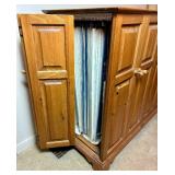 "The Collector" Pine Dual Sided Bifold Door Cabinet for Storing Art Prints/Artwork
