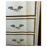 Vintage 9 Drawer French Provincial Style Lowboy Dresser