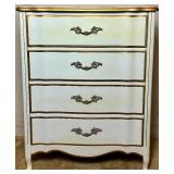 Vintage French Provincial Style Dresser - 4 Drawers