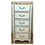 Vintage French Provincial Style Lingerie Chest - 5 Drawers