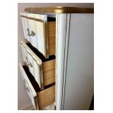 Vintage French Provincial Style Lingerie Chest - 5 Drawers