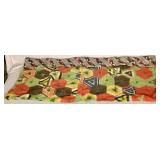 Vintage Reversible Throw- Cotton/Wool 64" x 32"
