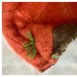 Vintage Reversible Throw- Cotton/Wool 64" x 32"